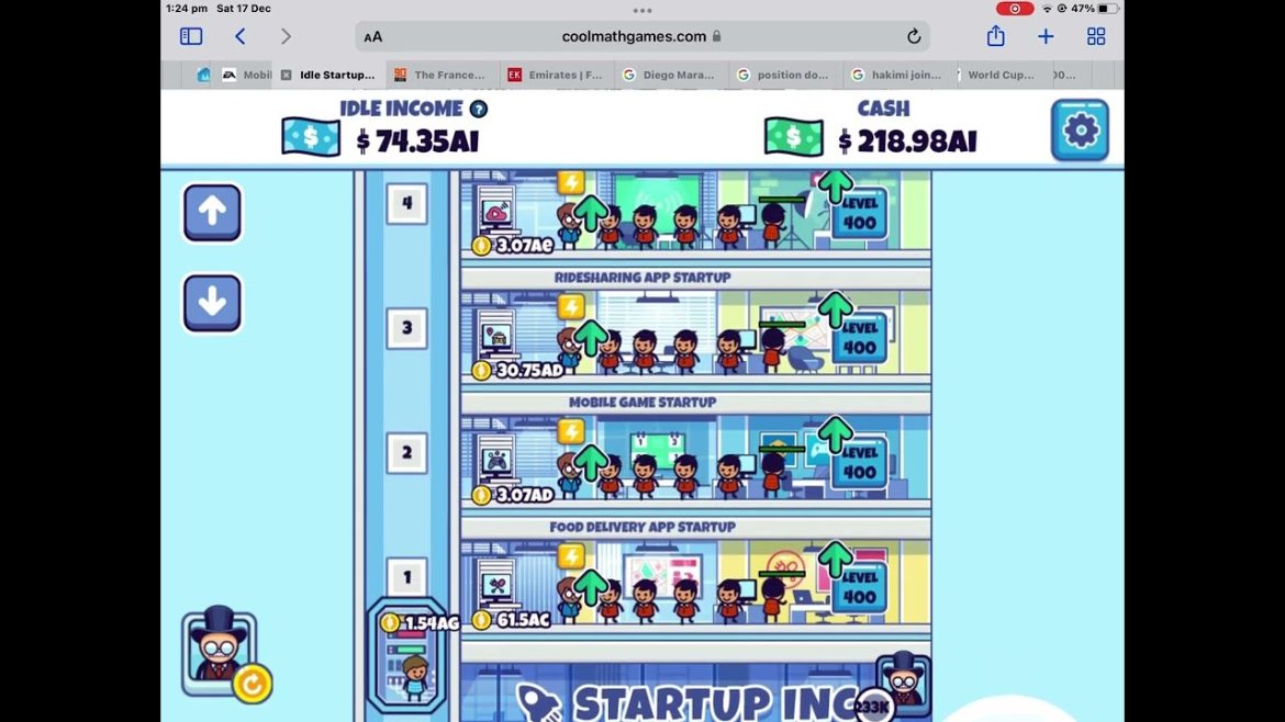 Building Empires from Scratch: Unleashing Coolmath Games Idle Startup Tycoon